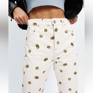 NWT Reformation Mixed Emotions High Rise Straight Jeans